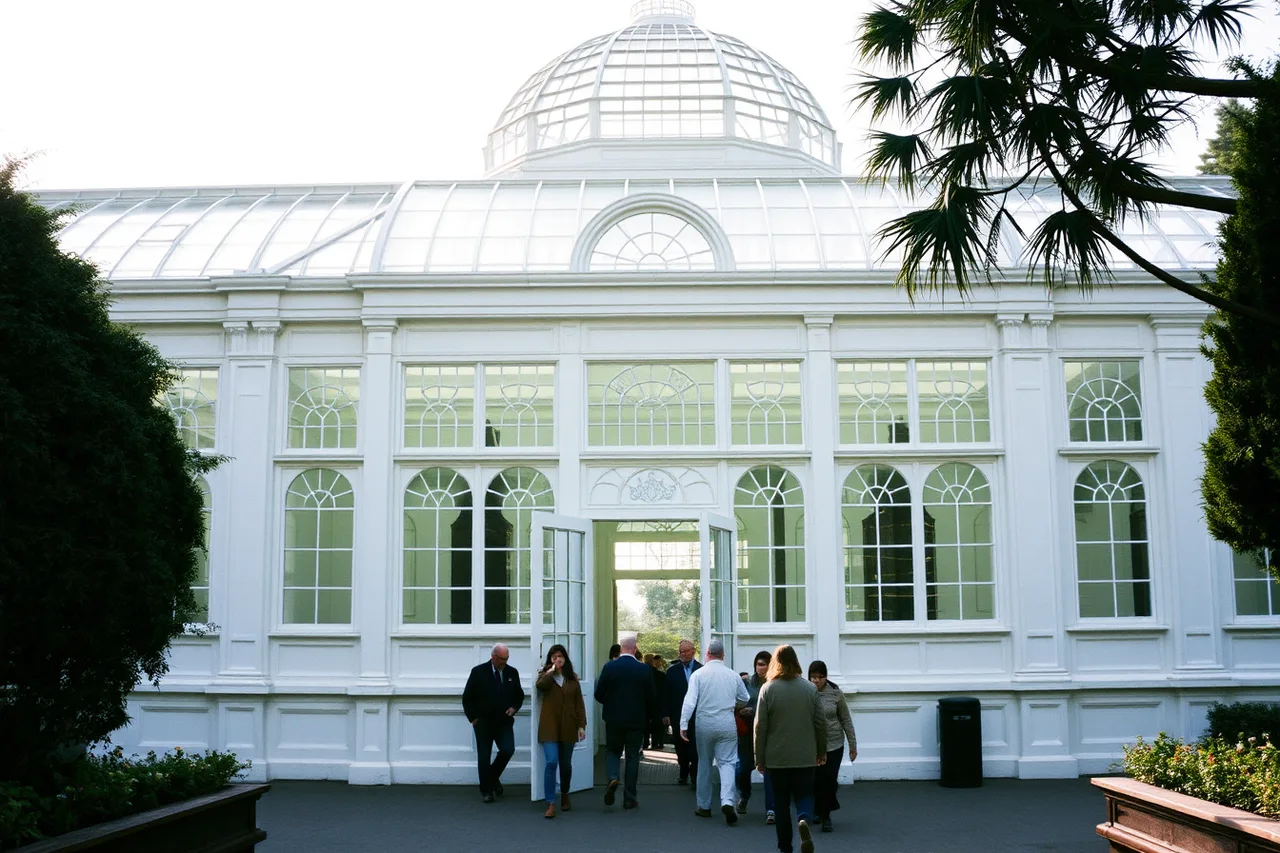 White Victorian glasshouse of the Conservatory of Flowers in Golden Gate Park (San Francisco garden styles, from the Conservatory of Flowers to the Japanese Tea Garden)