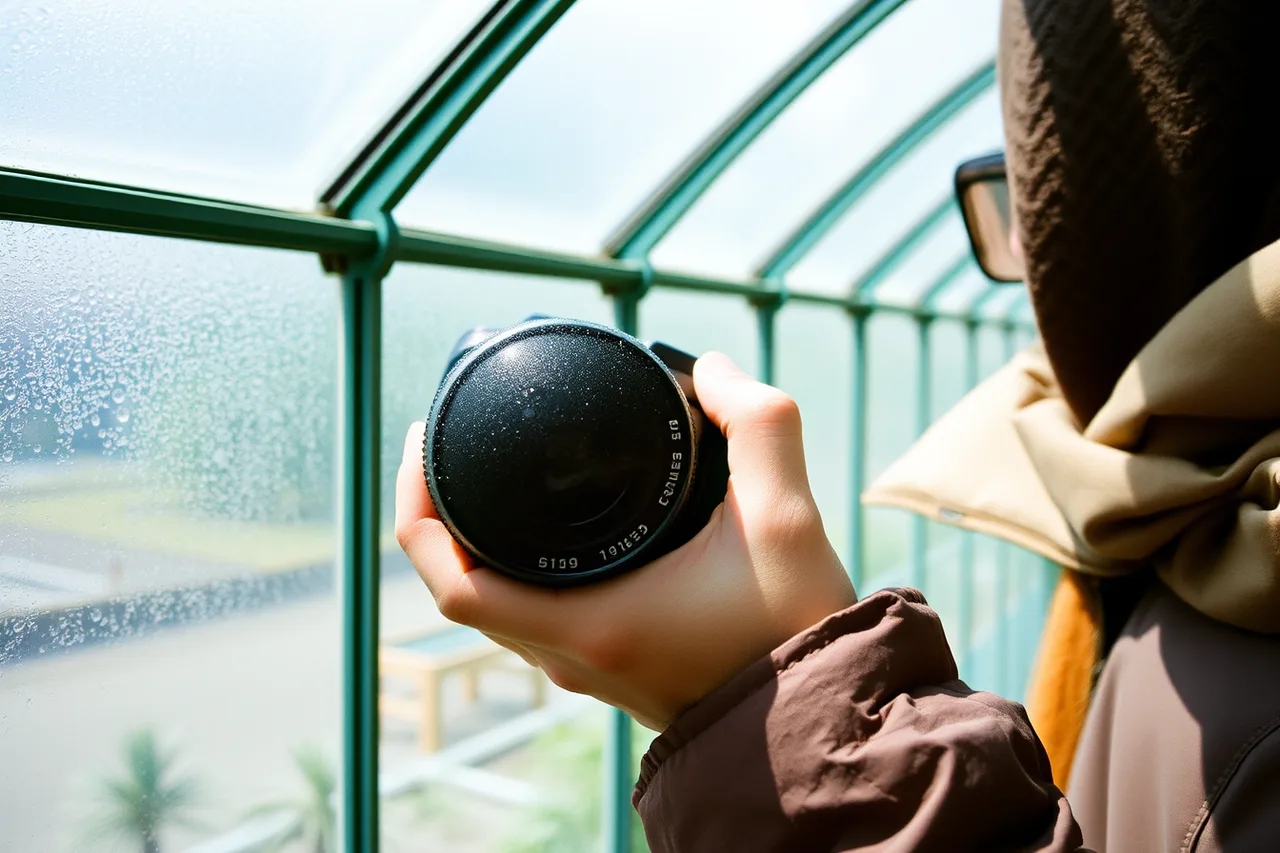 Fogged lens and condensation inside a warm, humid glasshouse (No water, wrong shoes, an unwieldy bag: packing mistakes that end a garden day early)
